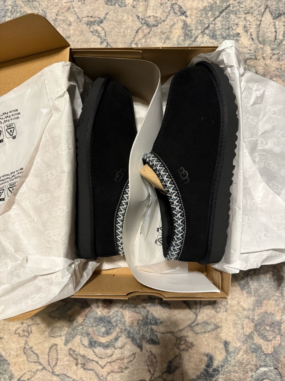 UGG Black Tasman II Slip-On Suede Mule - Picture 2 of 3